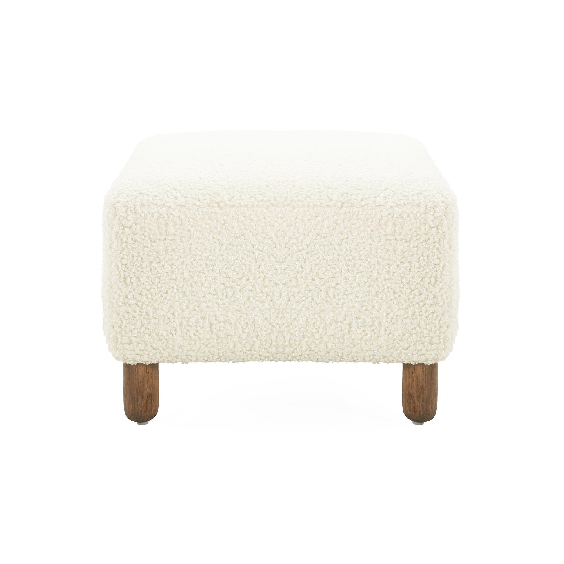 Comfortable Ottoman, White White Polyester Wood Polyester Or Polyester Blend Backless Solid Casual,Modern Pine Rectangle Armless Polyester Polyester