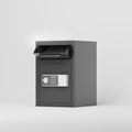 Digital Depository Safe Made Of Carbon Steel Electronic Code Lock Depository Safe With Deposit Slot Depository Box For Home Hotel Restaurant And Office Black Steel