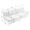 Cloud Style Sofa, Teddy Velvet Fabric, Comfy Padded Cloud Couch For Living Room, Apartment Dark Gray Light Brown Velvet Wood Primary Living Space Modern Polyester 2 Seat