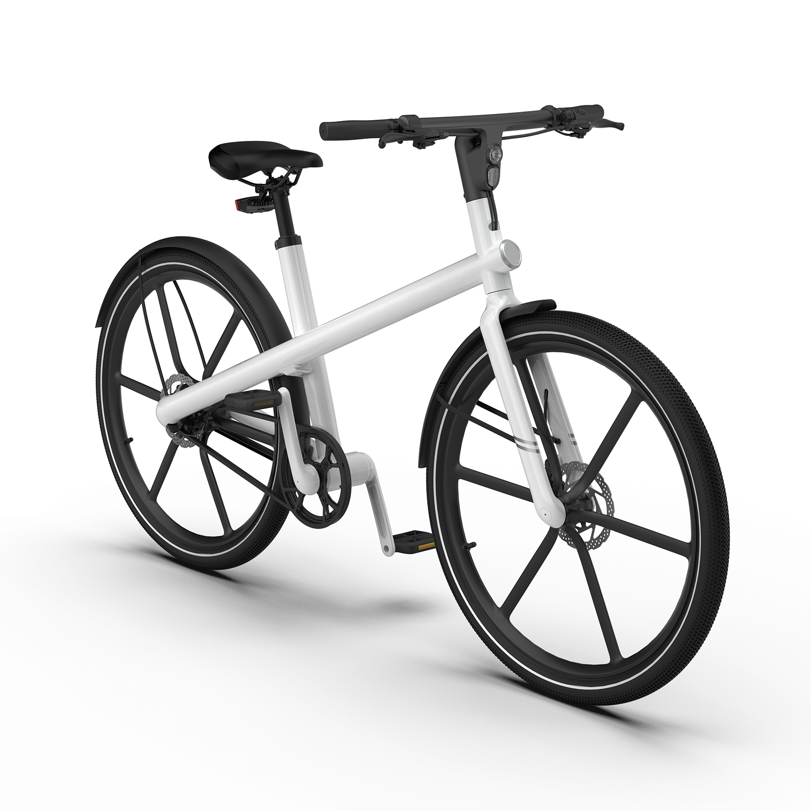 Electric Bicycle 350W White Aluminium Alloy