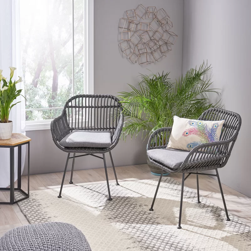 Orlando Chair Grey Iron Plastic