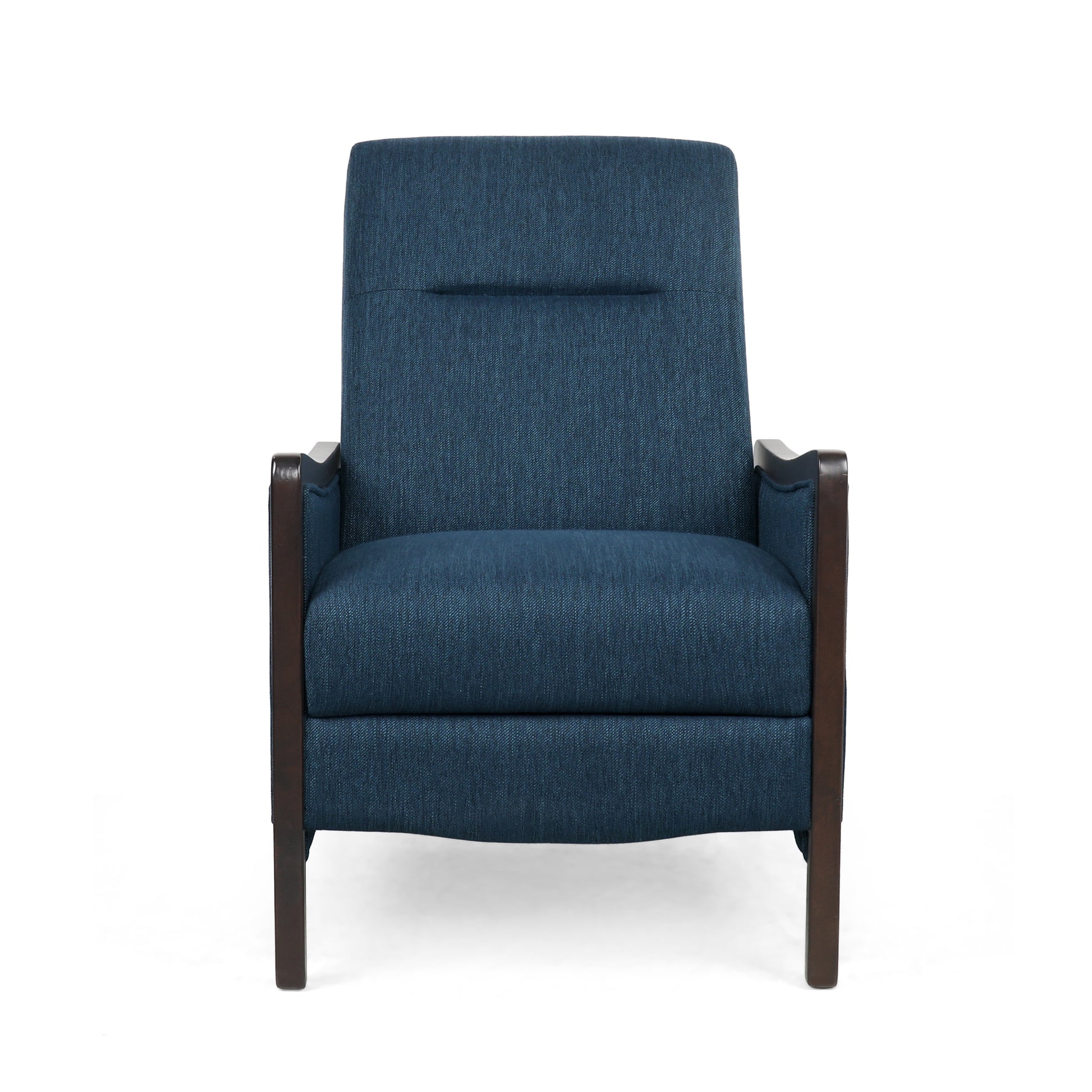 Recliner Chair Navy Blue Fabric