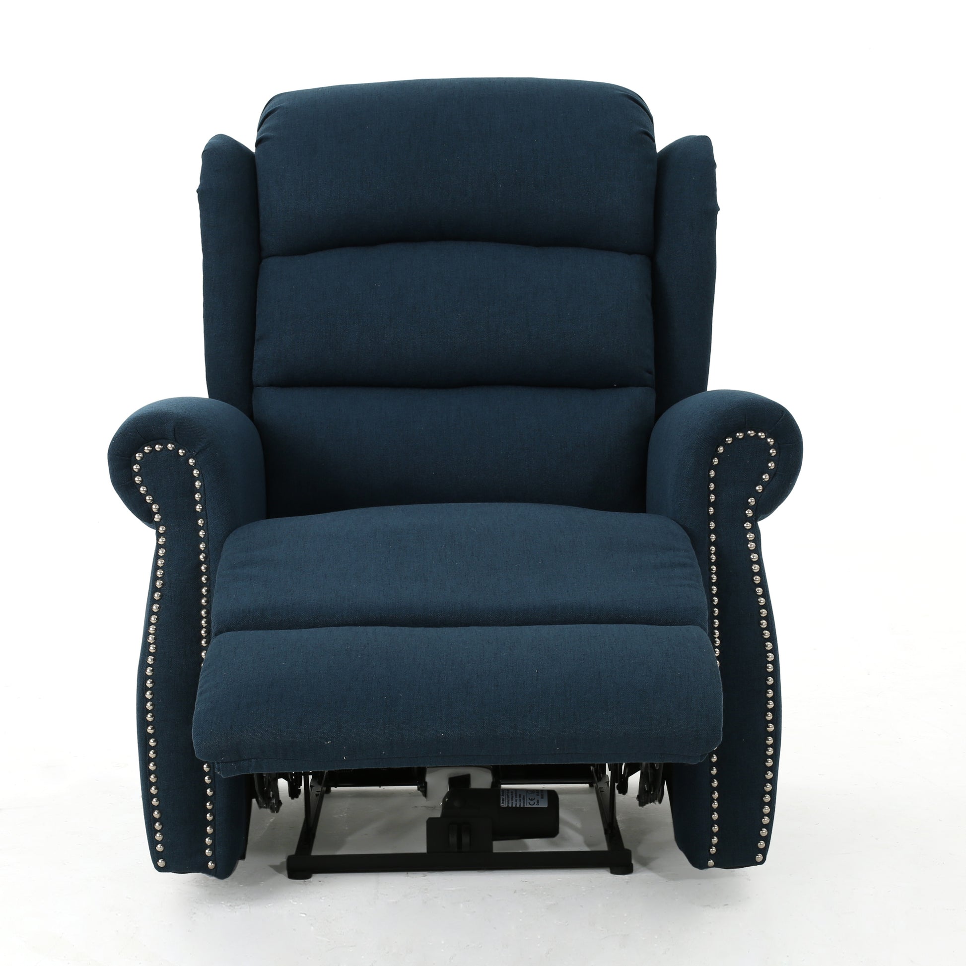 Power Recliner Navy Blue Fabric