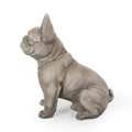 Dog Garden Sculpture Gray Glass