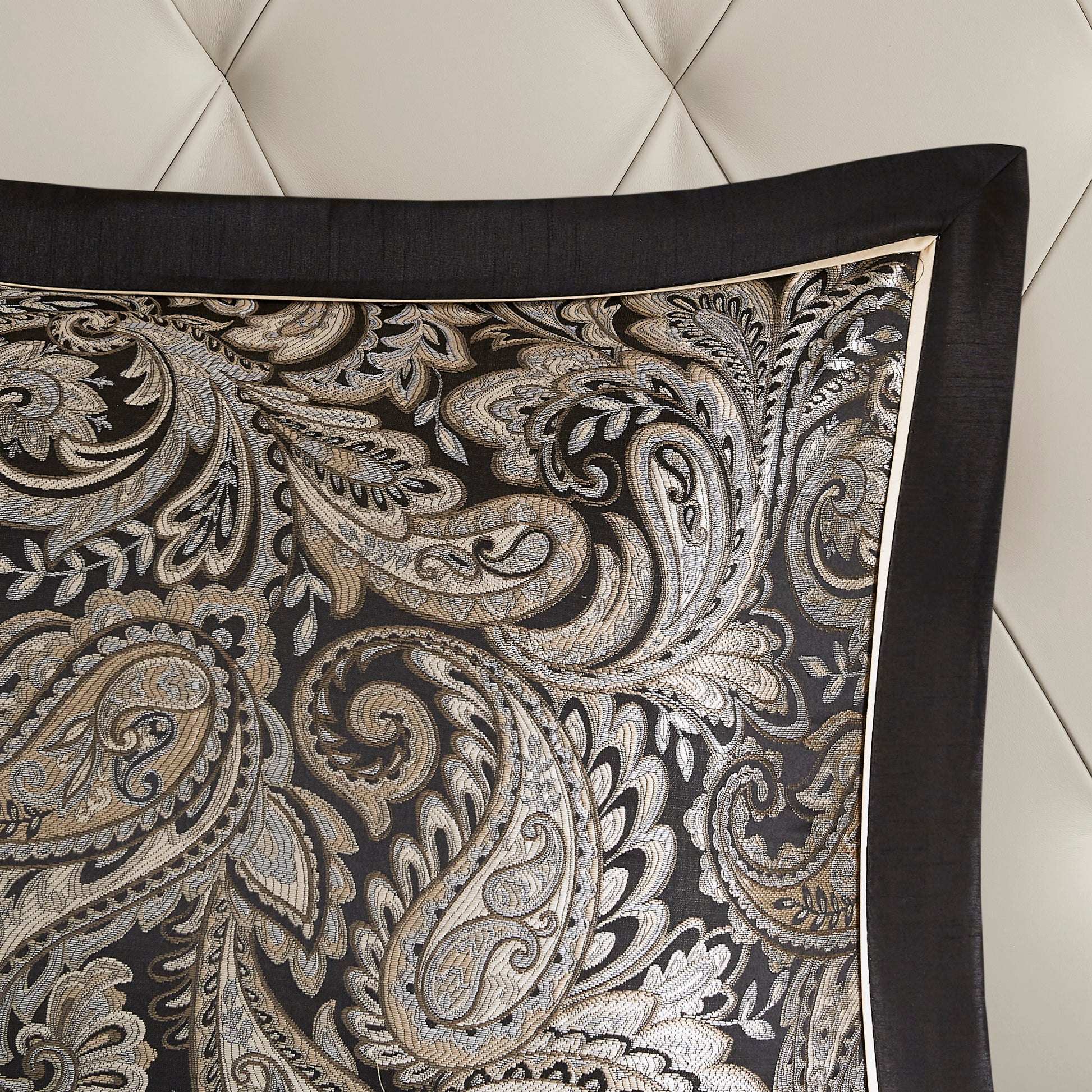 12 Piece Comforter Set With Cotton Bed Sheets Black King King Black Cotton