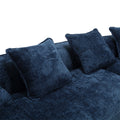 Coolmore Boucle Sofa 3 Seater For Living Room Oversized Comfy Sofa Unique Double Seat And Corner Construction For Apartment, Office Left Hand Facing Navy Navy Primary Living Space Foam Boucle 3 Seat