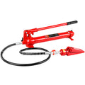 Power Hydraulic Ram Cylinder Jack: Single Acting Mini Jack, Porta Power Kit, Stroke For Building, Bridge, Construction, Precision Machinery, Small Spaces 10 Ton Capacity Red Steel