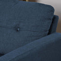 Mirod 5 Piece Upholstered Sectional Sofa Blue Fabric 4 Seat