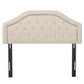 Earlton Headboard Full Beige Fabric