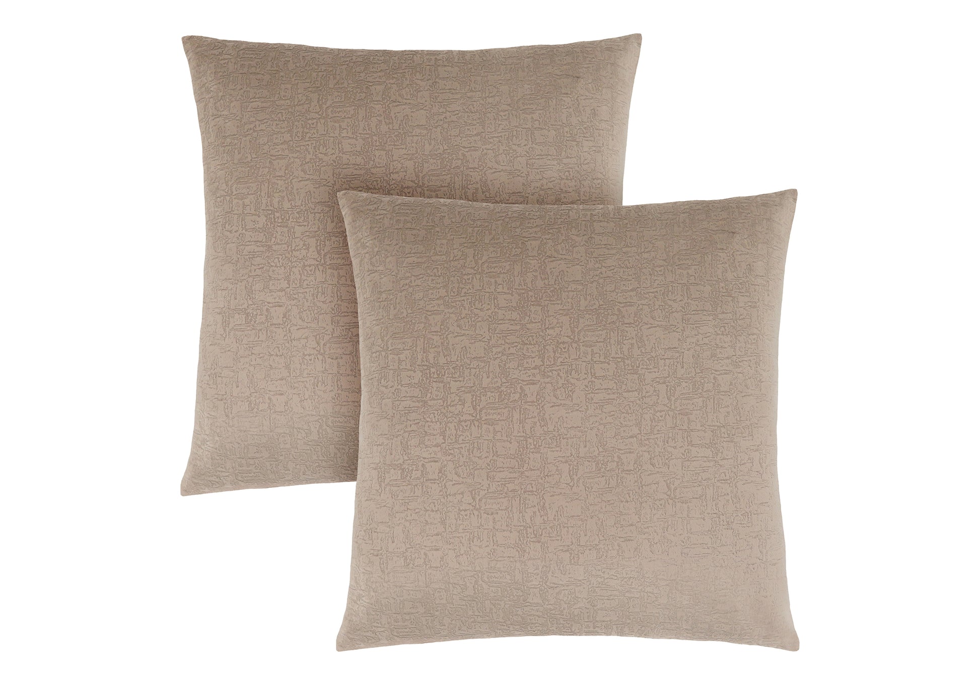 Pillows, Set Of 2, 18 X 18 Square, Insert Included, Decorative Throw, Accent, Sofa, Couch, Bedroom, Beige Hypoallergenic Polyester, Modern Taupe Polyester Polyester