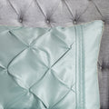 7 Piece Tufted Comforter Set Seafoam King King Seafoam Polyester