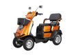 Heavy Duty 4 Wheel Mobility Scooters For Seniors & Adults 500Lbs Capacity Orange Abs Pc