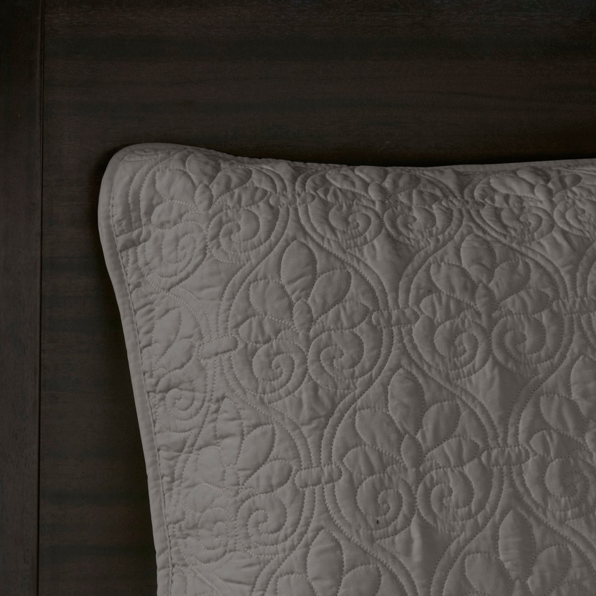 Reversible Bedspread Set Dark Grey Queen Dark Grey Cotton