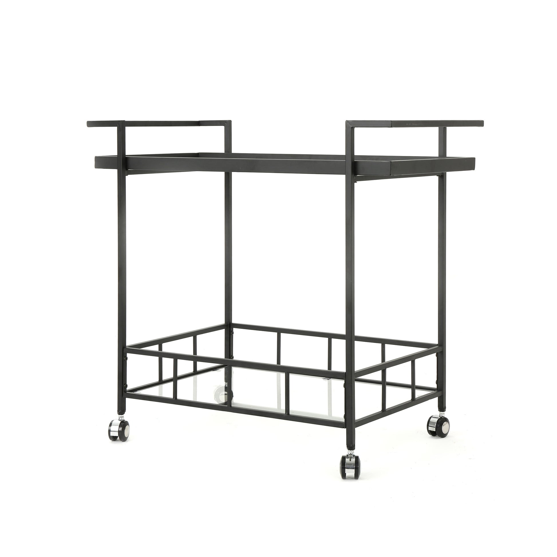 Bar Cart Black Iron