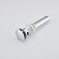 Bathroom Sink Drain With Overflow, Vessel Sink Lavatory Vanity Pop Up Drain Stopper, 304 Stainless Steel Chrome Stainless Steel