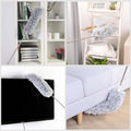 Dusters For Cleaning Duster With Extension Pole Bendable Head Long Handle Dusters For Cleaning Ceiling Fan, High Ceiling, Blinds, Furniture,Cars Gray Gray Iron