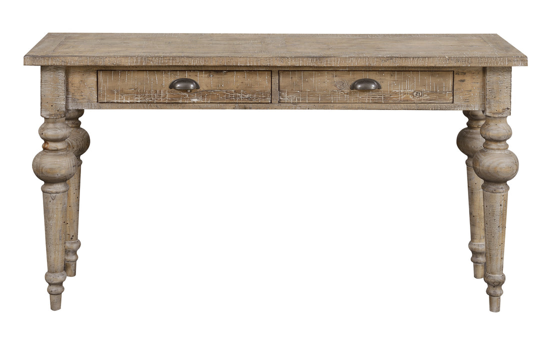 Ludin Taupe Sofa Table Taupe Solid Wood