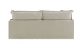 Upendo Sofa W 2 Pillows, Beige Linen Beige Linen 2 Seat