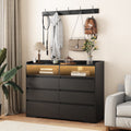 Living Room Sideboard Storage Cabinet,Drawer Cabinet Black Mdf