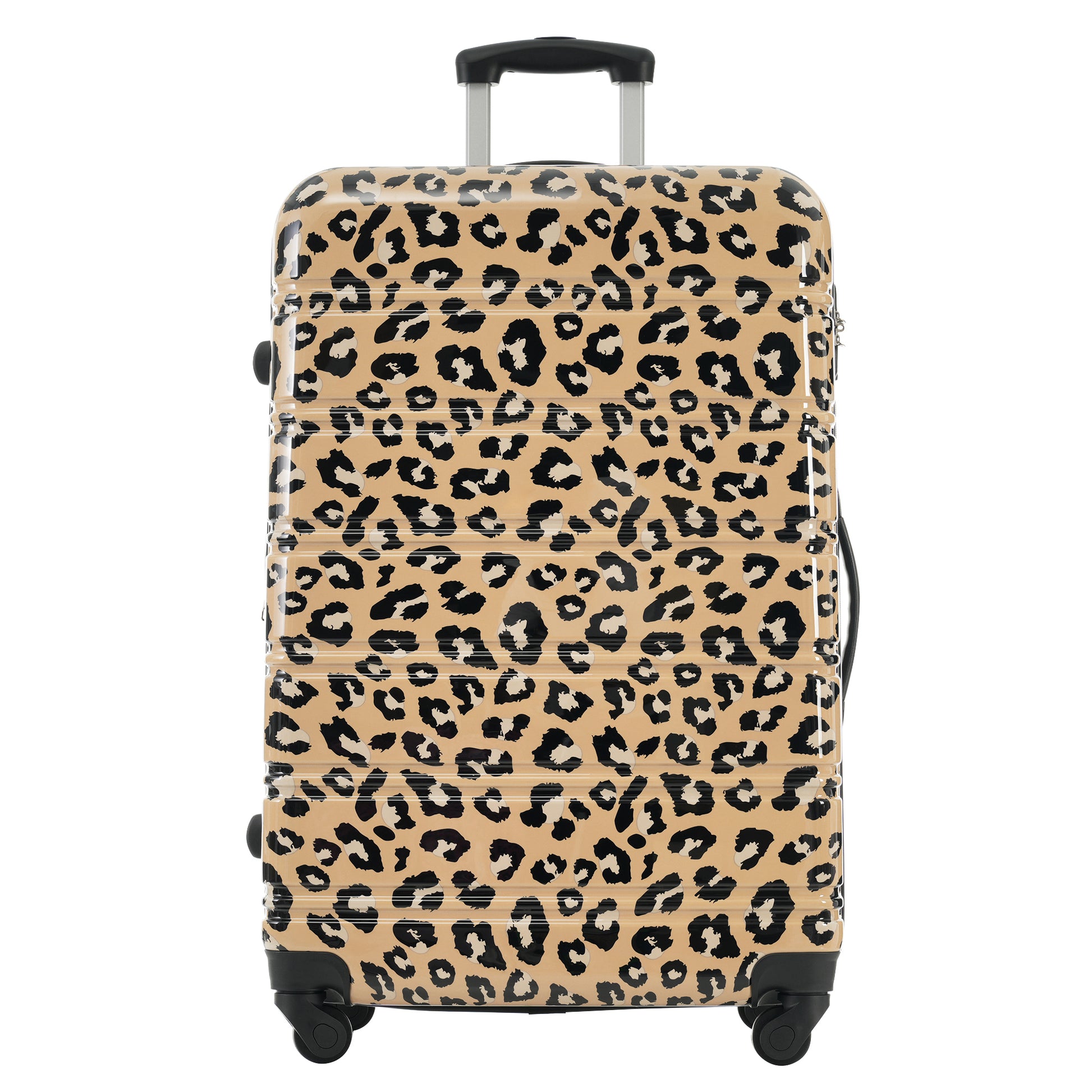 Hardshell Luggage Sets 3 Pcs Spinner Suitcase With Tsa Lock Lightweight 20" 24" 28" Luggages Brown Leopard Pc