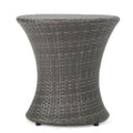 Kono Hourglass Table No Glass Top Grey Rattan