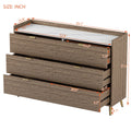 3 Pieces Bedroom Sets Queen Size Tufted Upholstered Platform Bed With Motion Activated Night Lights And Usb Charger, Modern Storage Nightstand And Dresser, Natural Queen Natural 3 Piece Set Wood