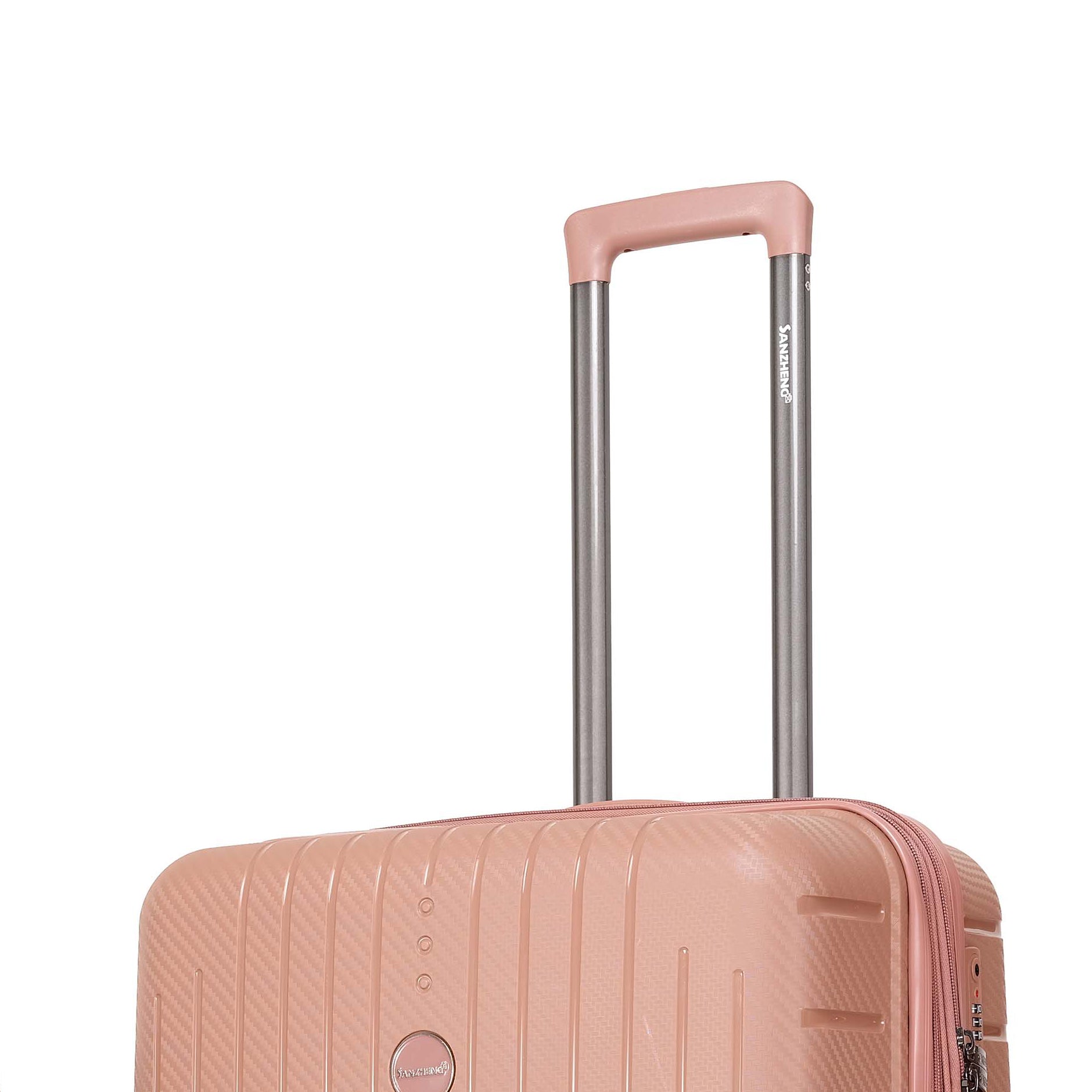 Luggage Set 3 Pieces 22 26 30 Luggage Set Wheel Luggage Pp Durable And Lightweight Rotating Hard Shell Luggage Set 3 Pieces Rose Gold Polyethylene