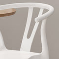 Plastic Dining Chair Set Of 2 White Polypropylene