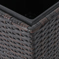 Rattan Flower Pot Brown Brown Rattan