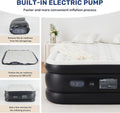 Queen Camping Air Mattress With Built In Electric High Speed Pump, 18