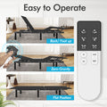 J300 Adjustable Bed Base Frame Twin Xl Head And Foot Incline Zero Gravity Under Bed Lighting Wireless Remote Control Typea Typec Twin Xl Antique Black Metal Bedroom American Design,Antique,Casual,Modern Adjustable Bedbase Steel Steel