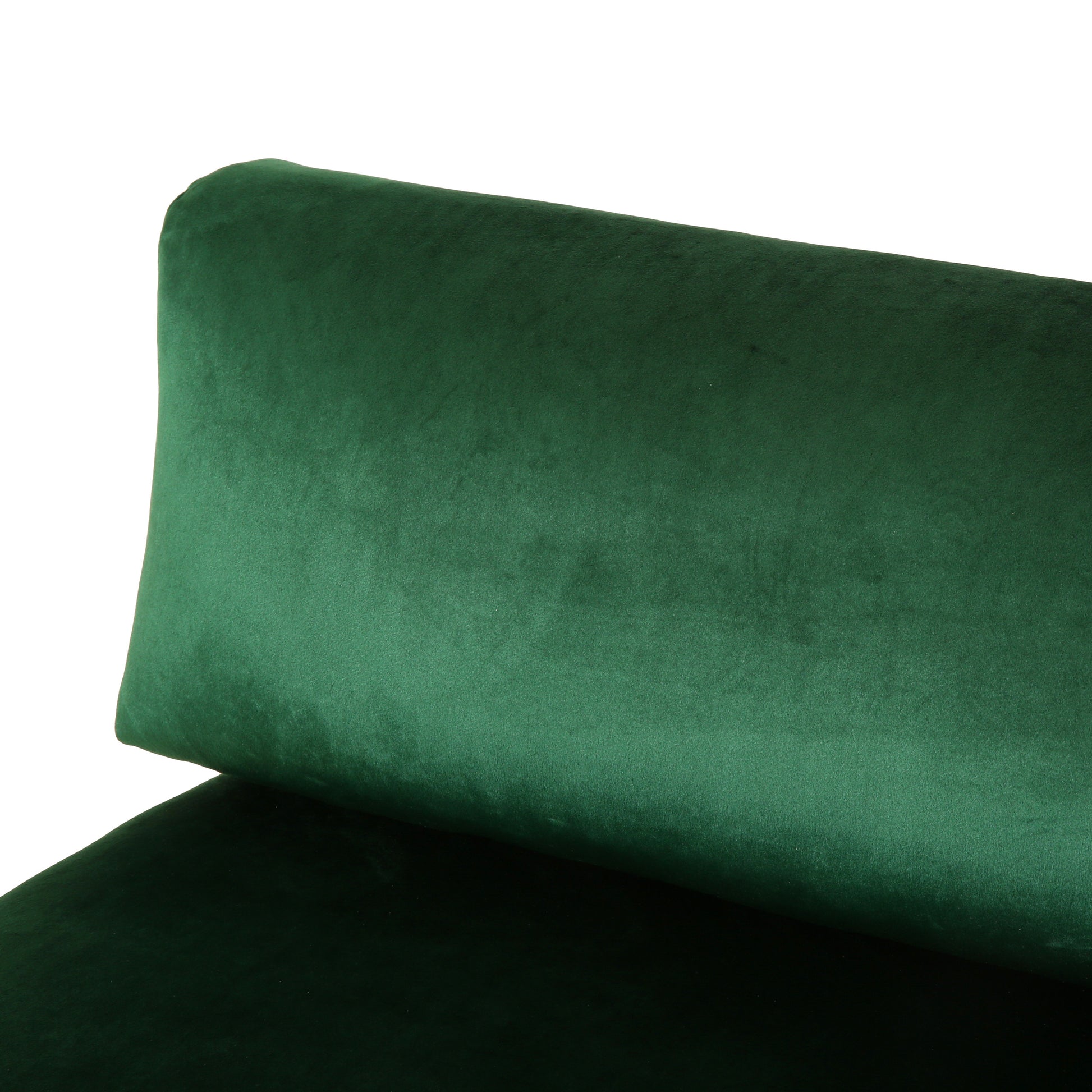 Mirod Comfy 4 Seat Sofa With Metal Legs, Modern For Living Room And Study Emerald Velvet 4 Seat