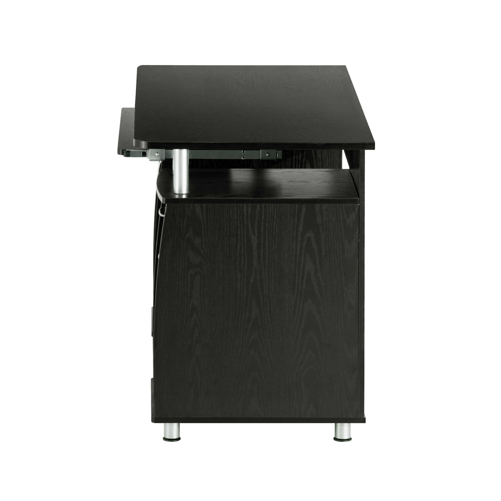 Techni Mobili Complete Workstation Computer Desk With Storage, Espresso Espresso Computer Desk Office Modern Rectangular Rectangular Mdf