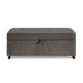 Modern Large Comfort Sofa Ottoman With Storage, Modular Sectional Storage Ottoman With Wheels For Living Room,Lounge Ottoman, Couch Storage Ottoman ,Large Storage Ottoman Bench Charcoal Grey Charcoal Grey Primary Living Space American