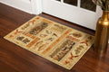 Woodland Gc Rst5602 Cream 7 Ft. 10 In. X 10 Ft. 3 In. Lodge Area Rug Cream Polypropylene