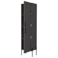 Sealy Hight Auxiliary Furniture In Melamine And 4 Shelves, Matt Gray Gray 2 4 Up To 17 In 60 In & Above Bathroom Freestanding Modern 10 15 Inches Particle Board Melamine