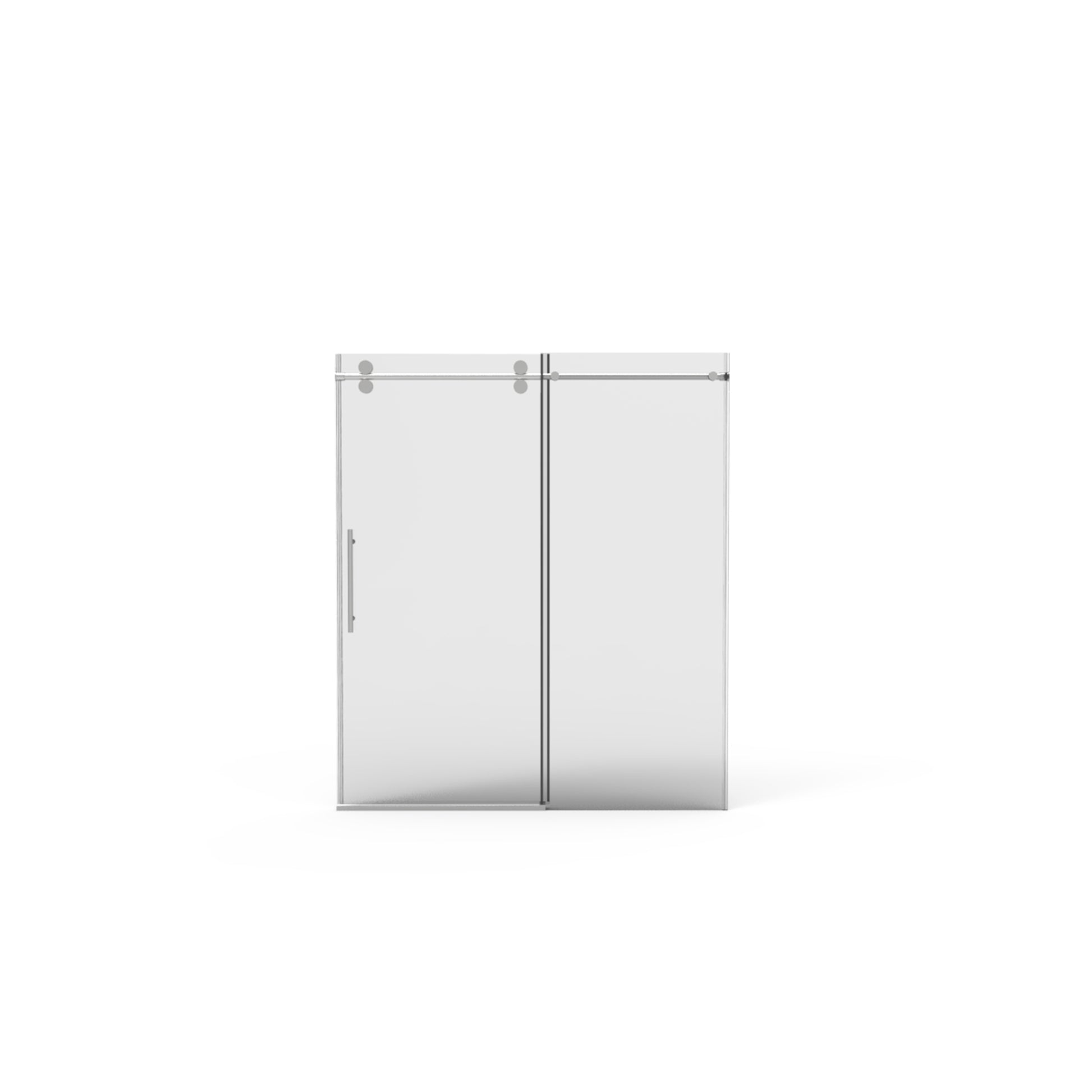 56" 60"W X 70"H Frameless , Sliding , With Premium 5 16" 8Mm Thick Tempered Glass Shower Enclosure ,Double Side Easy Clean Coat,Chrom Finished With Buffer Chrome Bathroom American Design Stainless