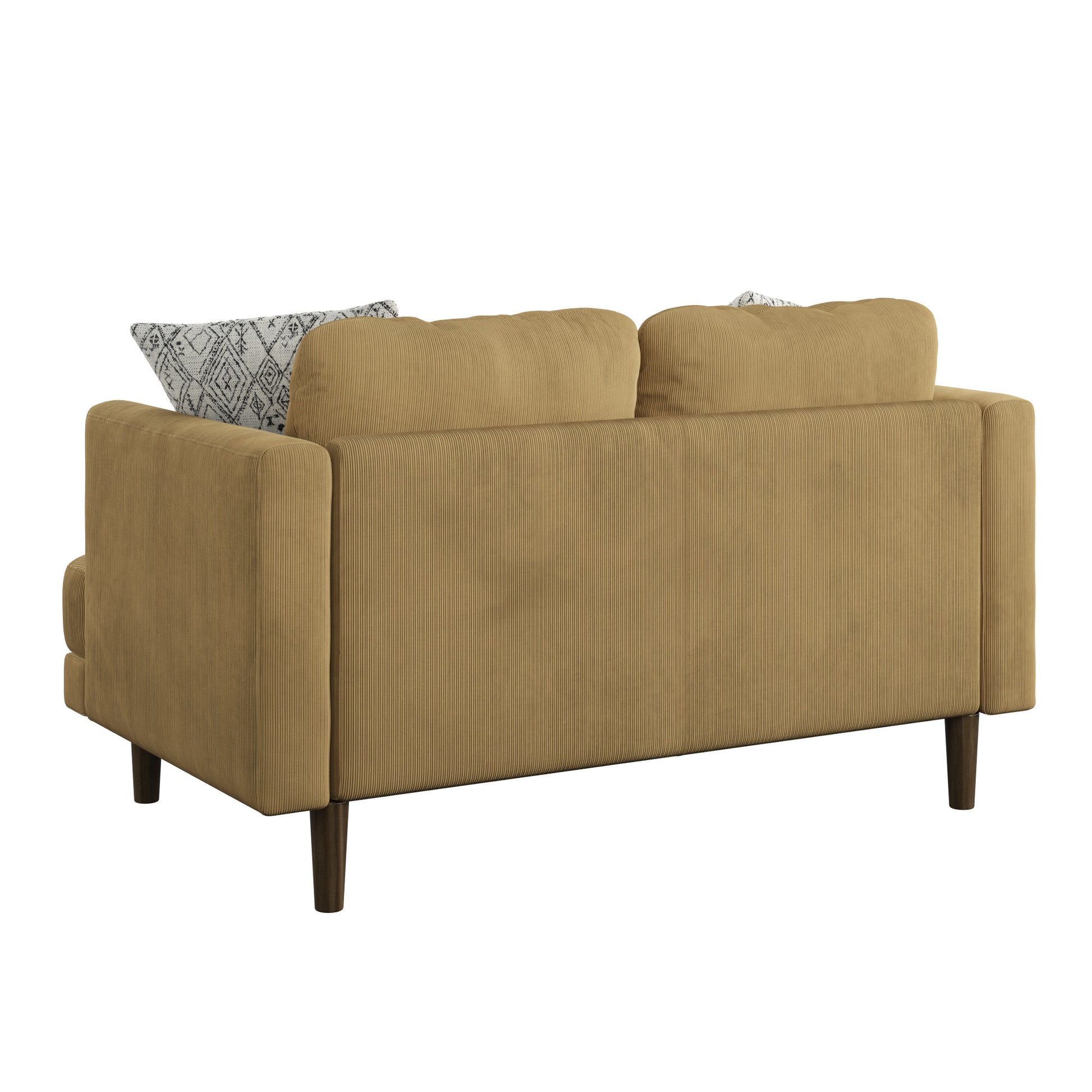 Jurie Yellow Loveseat Yellow Foam Engineered Wood