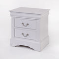 Louis Philippe Iii White Finish Nightstand White Synthetic Wood