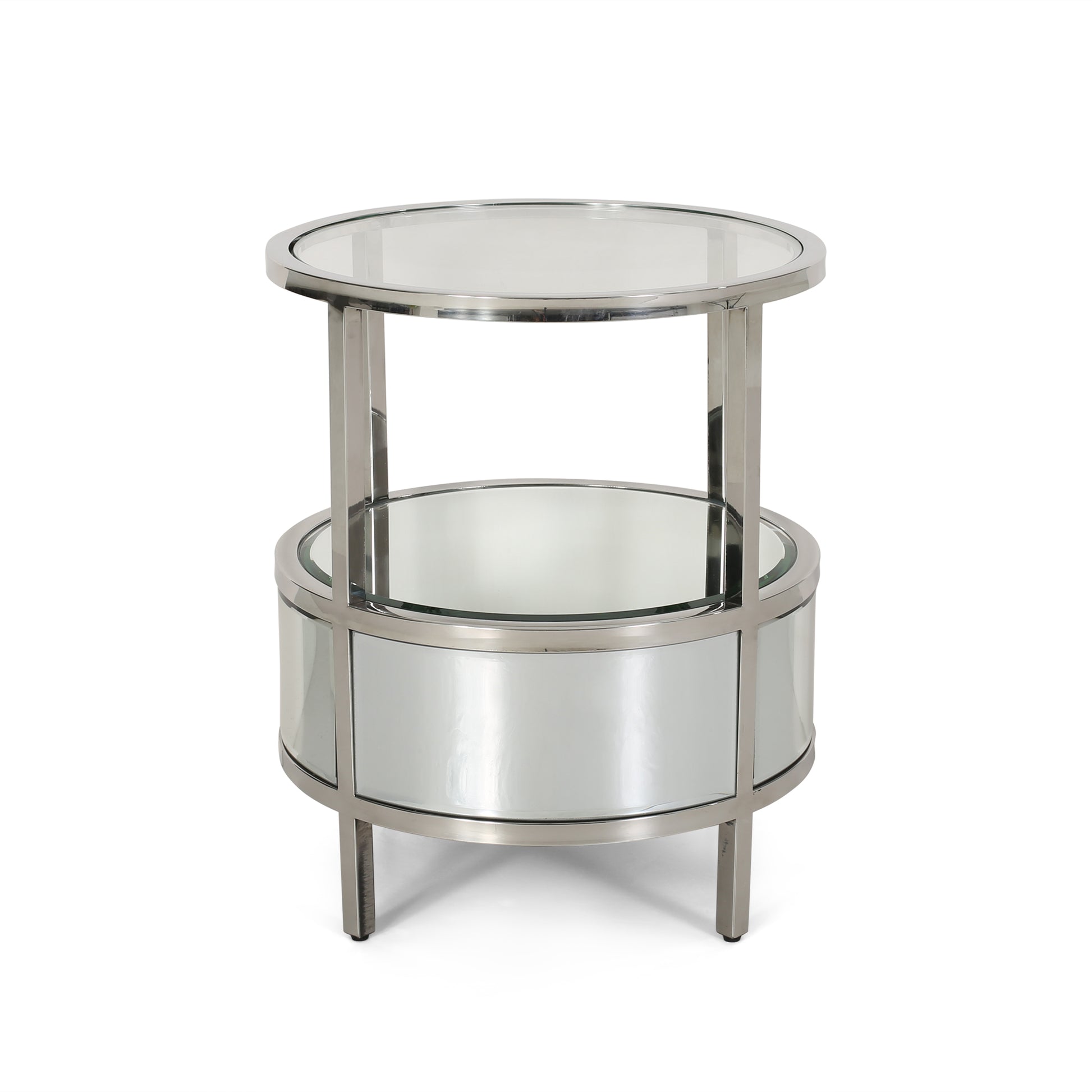 Side Table Clear Tempered Glass