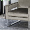 Arm Chair Grey Velvet