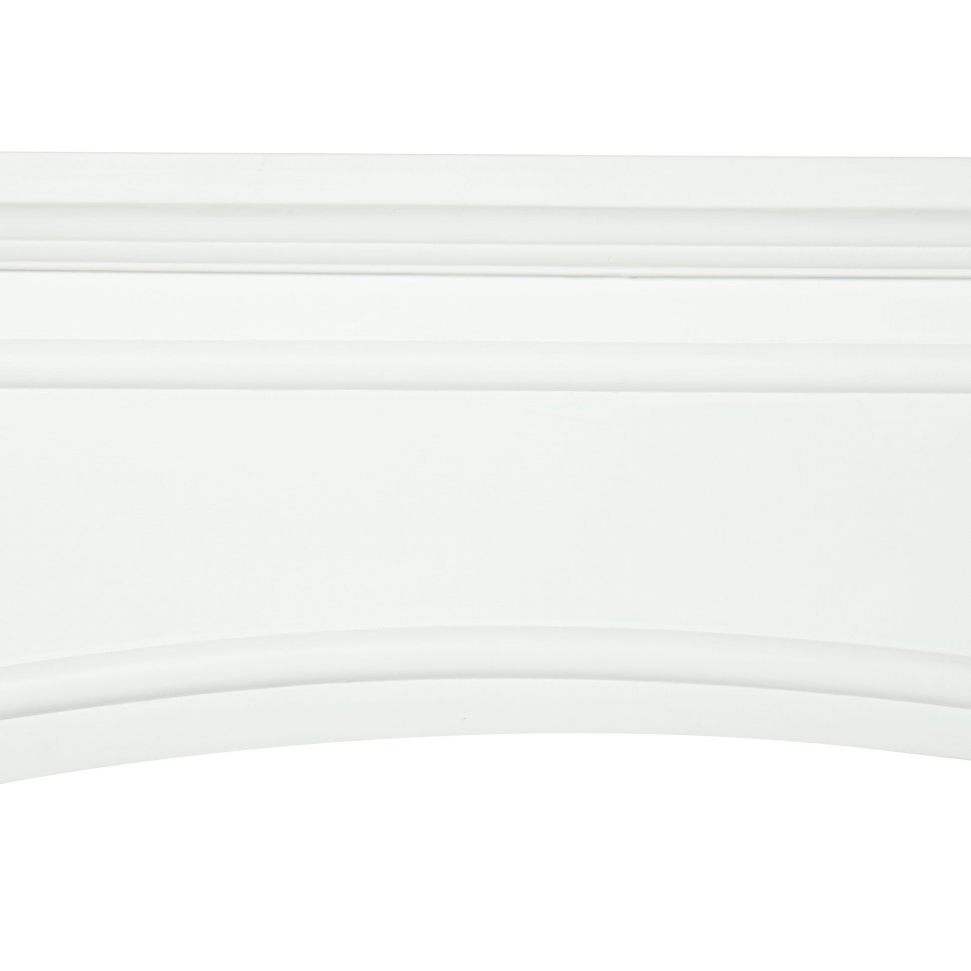Homcom Modern Fireplace Mantel, Surround Mantels For Fireplace With Decorative Pattern Interior Width 29" White White Mdf
