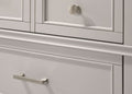 Gray 6 Drawer Dresser Gray Solid Wood Mdf