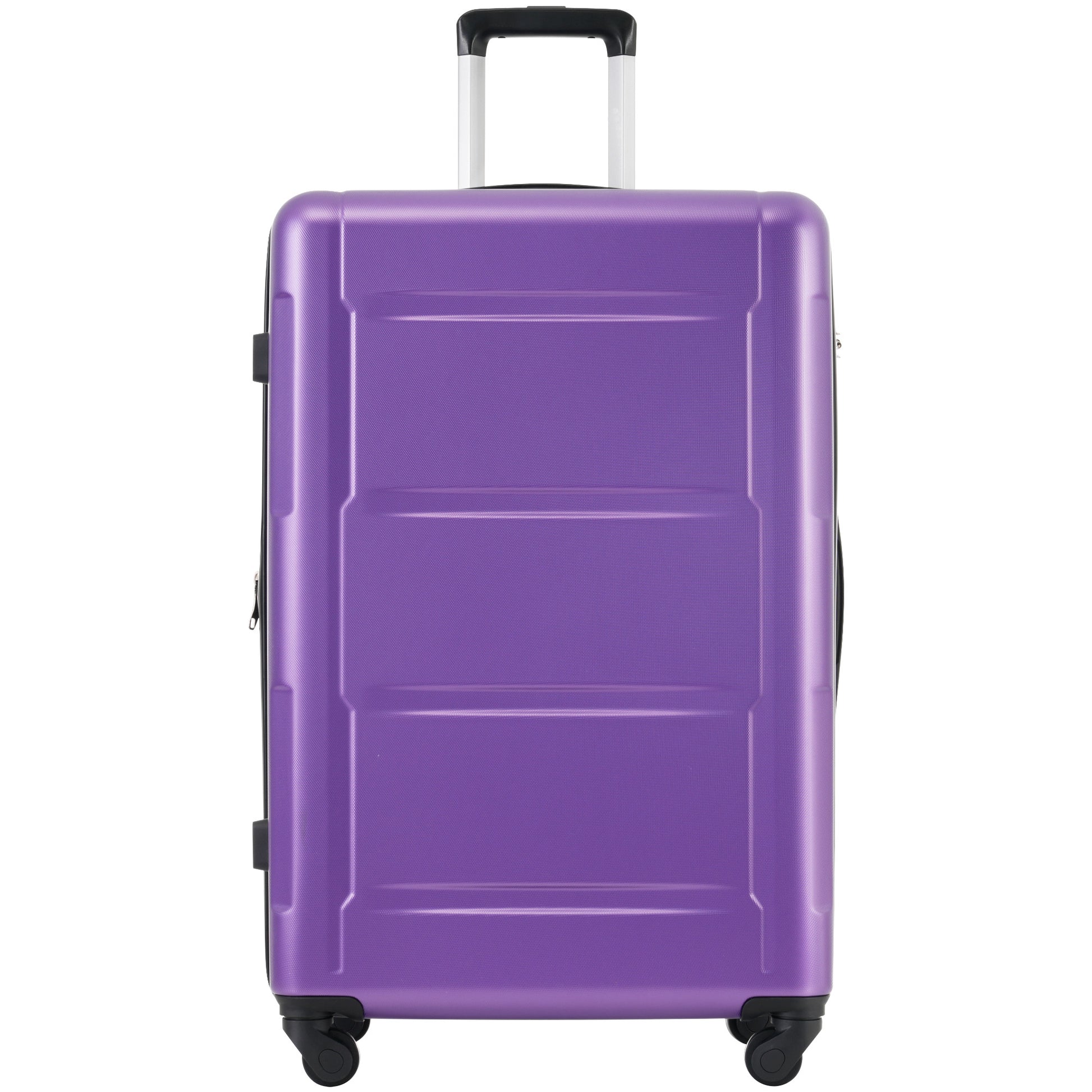 2 Piece Luggage Set With Bags Expanable Spinner Wheels Abs Lightweight Suitcase With Tsa Lock 20Inch 24Inch Purple Abs