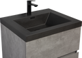 Wall Mounted Bathroom Vanity With Integrated Sink, Two 30