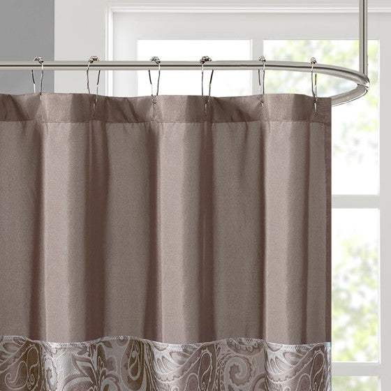 Jacquard Shower Curtain Multicolor Polyester