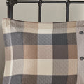 7 Piece Herringbone Comforter Set Neutral Queen Queen Neutral Polyester
