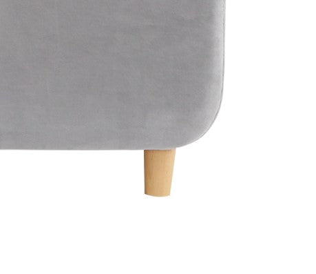 Bodhi Upholstered Toddler Bed In Grey Gray Polyester