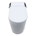 Smart Toilet With Bidet Built In, Auto Open & Close, Elongated Heated Seat, Foot Sensor Flush, Led Display, Warm Water Wash, Dryer, Night Light White Ceramic