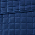 8 Piece Comforter And Quilt Set Collection Navy King Cal King King Navy Polyester